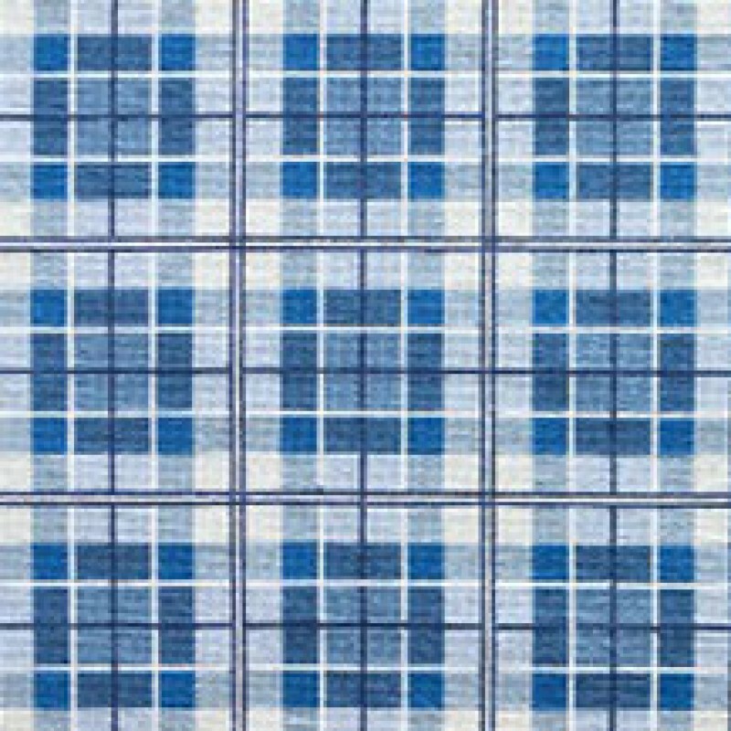 Tapete Plaid azul 1,58 x 0,74m