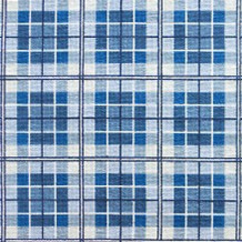 Tapete Plaid azuis 1,65 x 0,74m