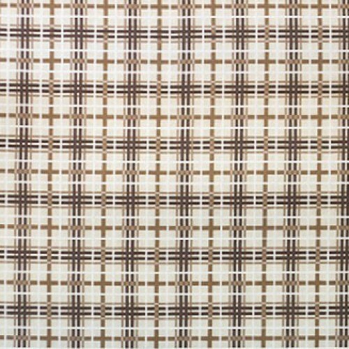 Tapete Plaid marrom 2,31 x 1,62